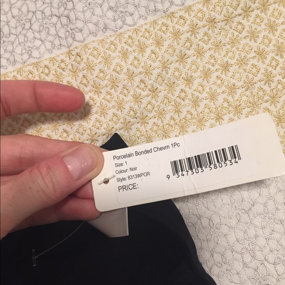 Zimmermann Chevron bathing suit, black, US 2-6 - Picture 5 of 7